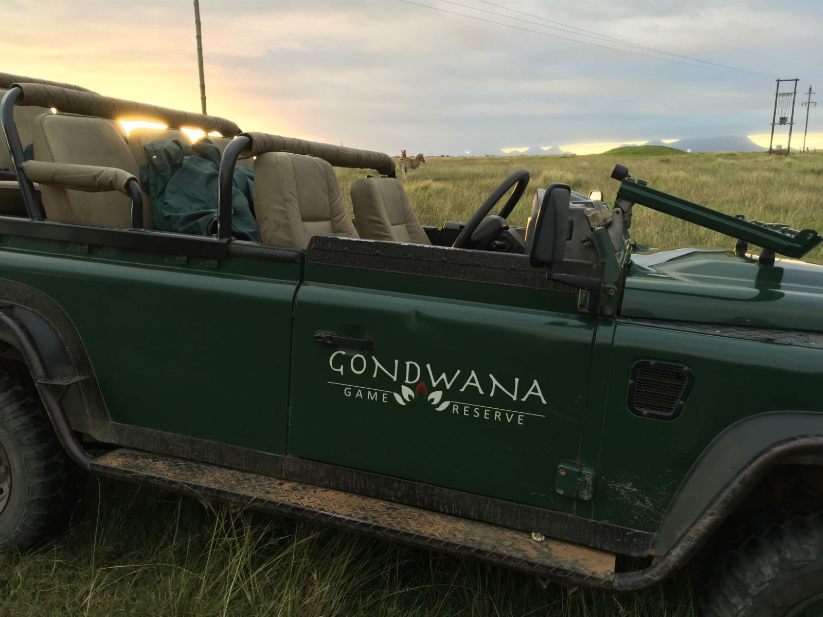 Sonnenuntergang im Gondwana Game Reserve