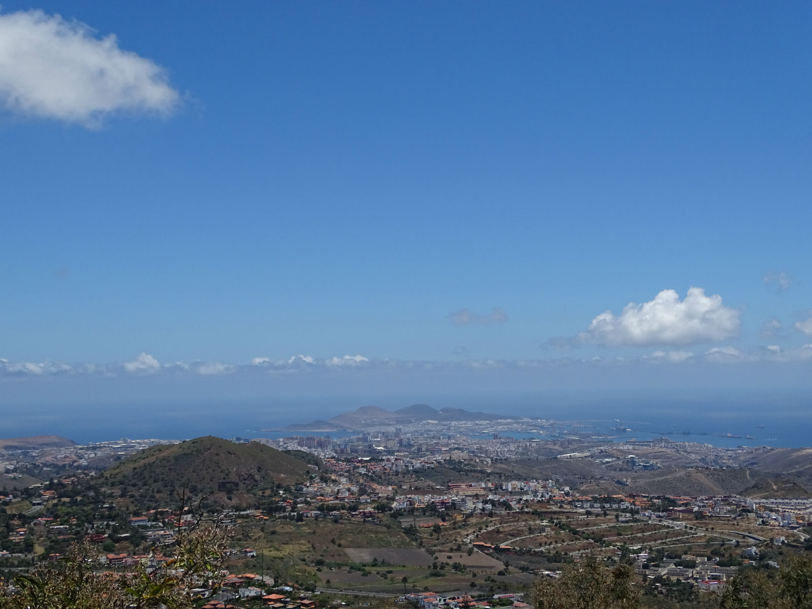 Blick nach Las Palmas vom Pico de Bandama