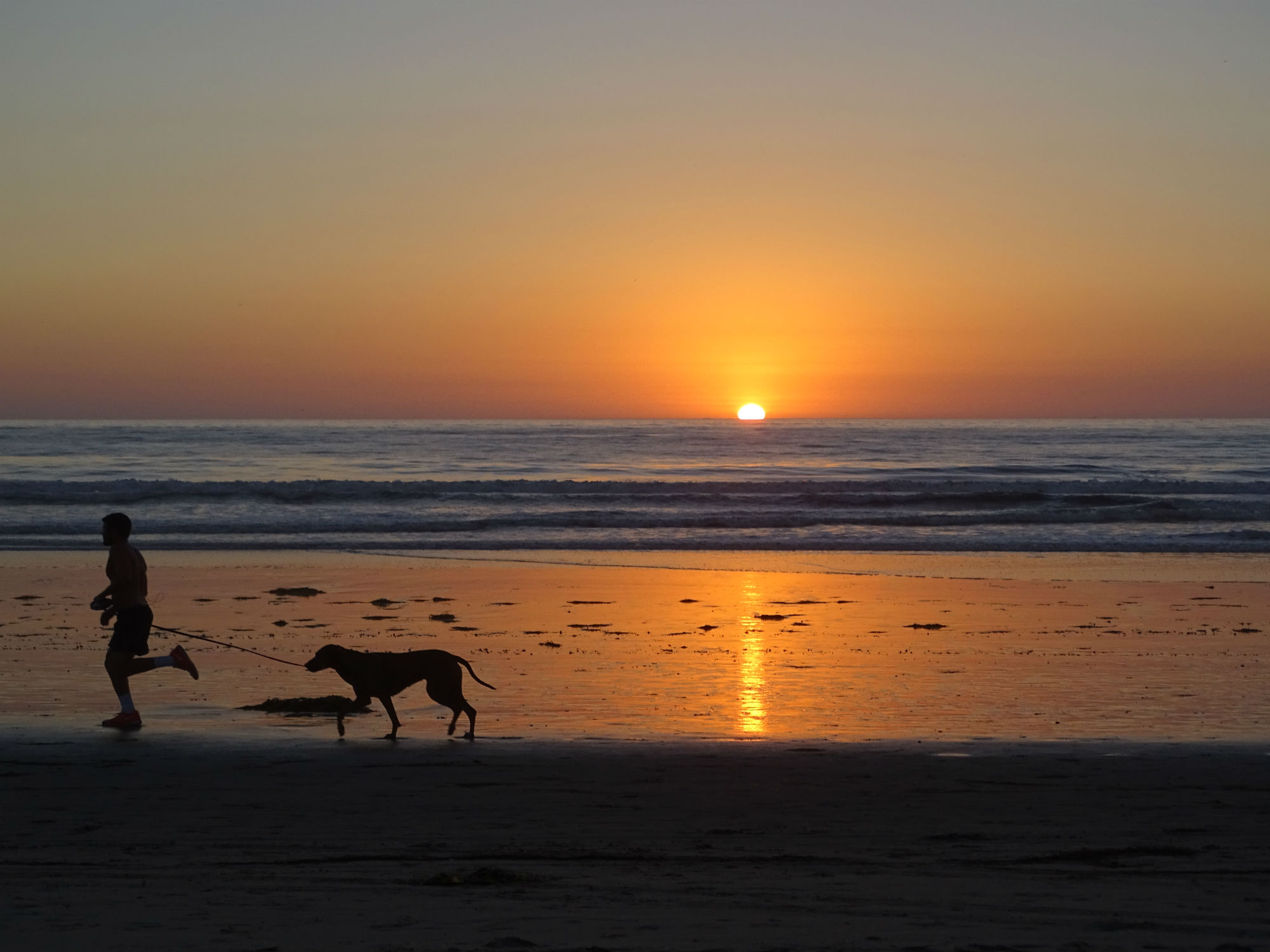 Sonnenuntergang am Pacific Beach
