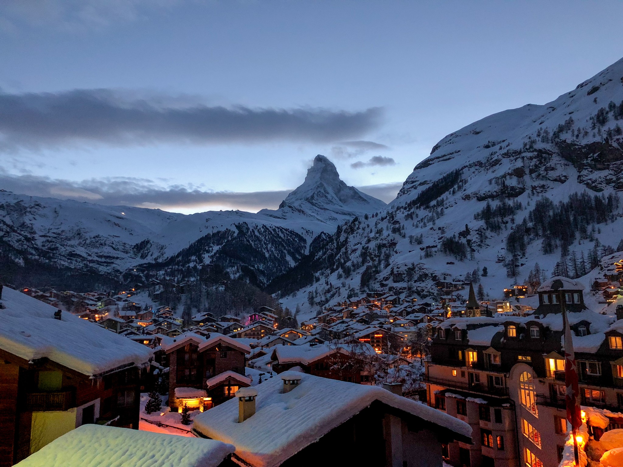 Zermatt am Abend