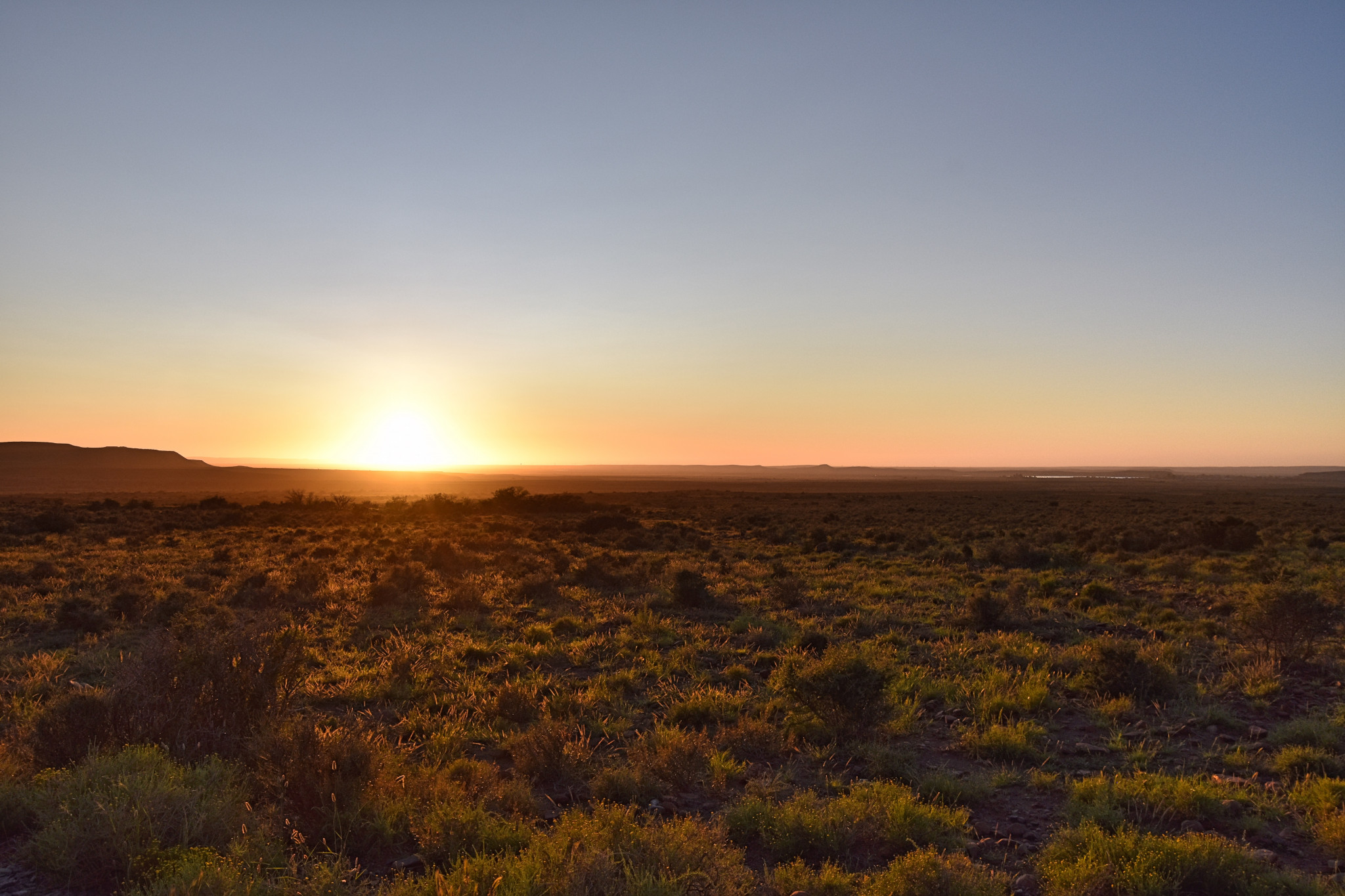 Sonnenaufgang im Karoo National Park