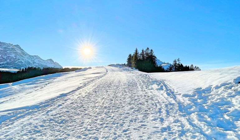 Appenzeller Land, Schweiz – Winterwanderung auf den Kronberg