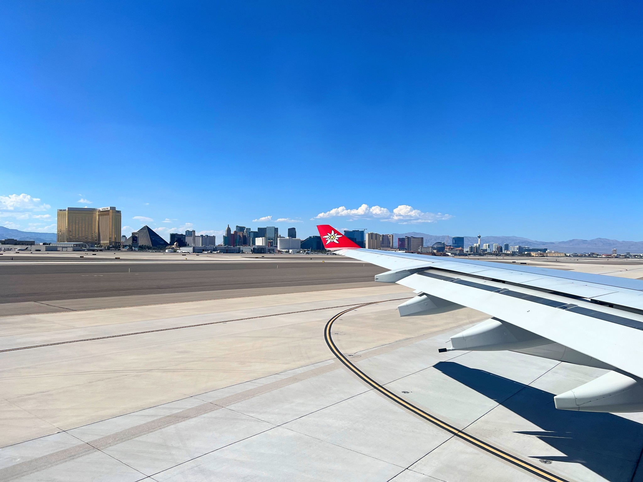 Landung in Las Vegas